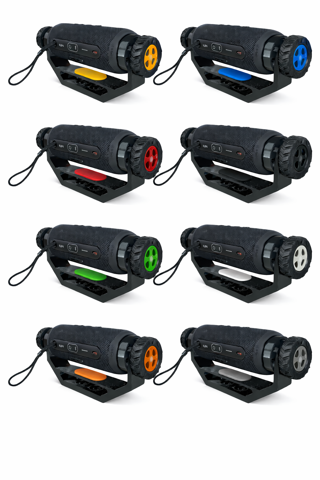 Adjustable Speaker Mount – Fits JBL Flip 6 Style Speakers | ATV, Boat, RV & Indoor and Outdoor Use