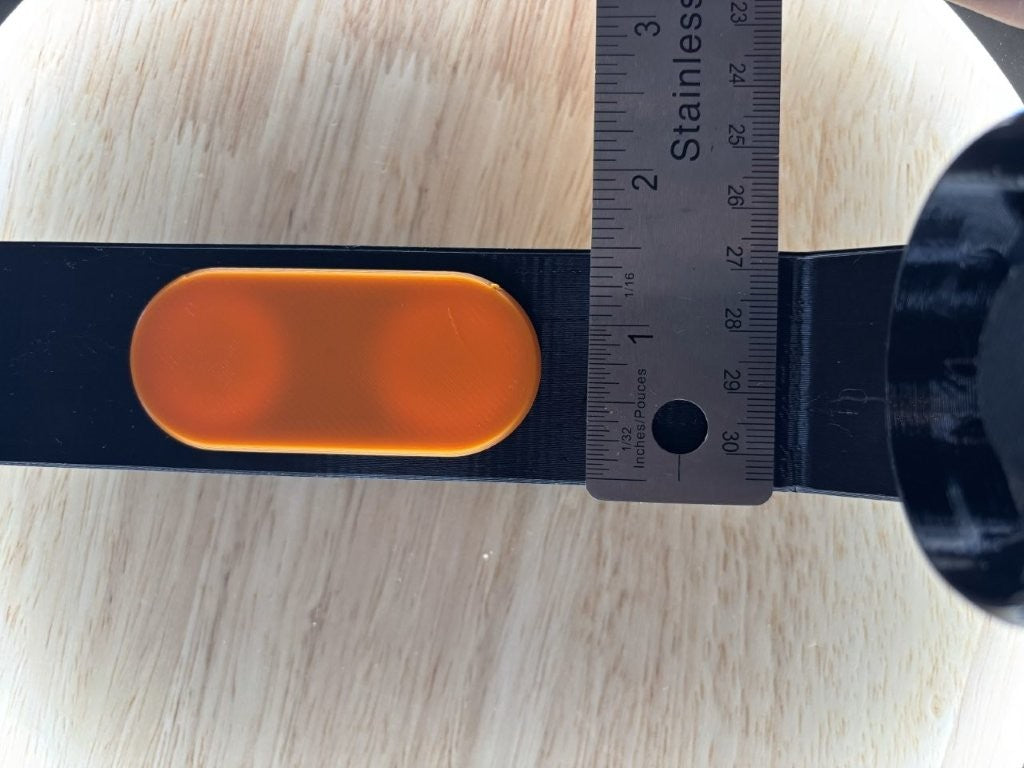 Adjustable speaker mount suitable for wall mount, deck mount, ATV, UTV, and side-by-side vehicles, designed to hold for JBL Flip 6 style speaker securely ruler reference for sizing width