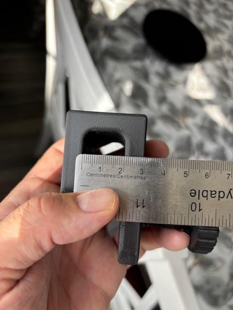 Shower Caddy Glass Wall Adaptor Hanger Block - 3D Printed - Universal - Bath and Shower - ( US Shipping Only ). ***New Model*** Available in Black and White.