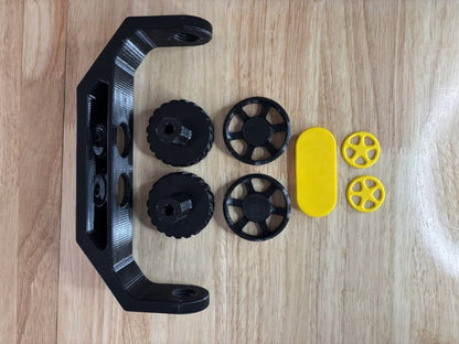 Adjustable speaker mount suitable for wall mount, deck mount, ATV, UTV, and side-by-side vehicles, designed to hold for JBL Flip 6 style speaker securely component kit with trim